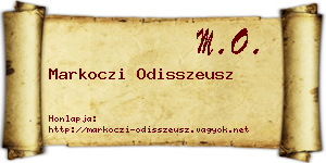 Markoczi Odisszeusz névjegykártya